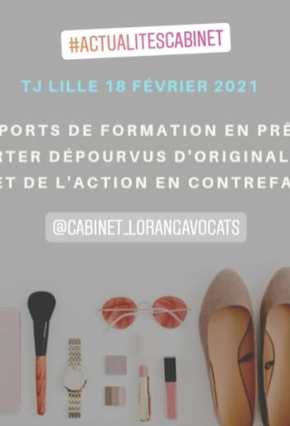 Supports de formation en prêt-à-porter dépourvu d'originalité, rejet de l'action en responsabilité