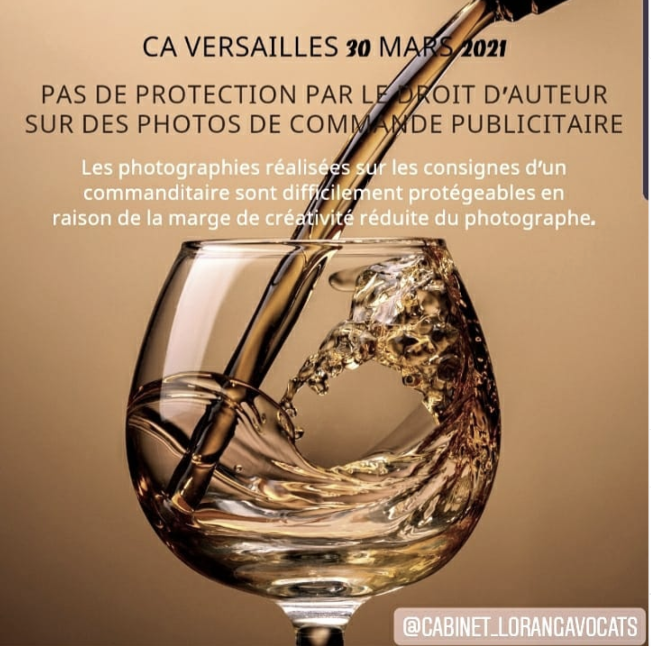 Protection par le droit d’auteur et commande publicitaire Protection par le droit d’auteur et commande publicitaire