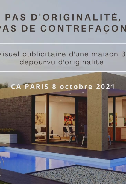Pas d'originalité, pas de contrefaçon de visuel publicitaire