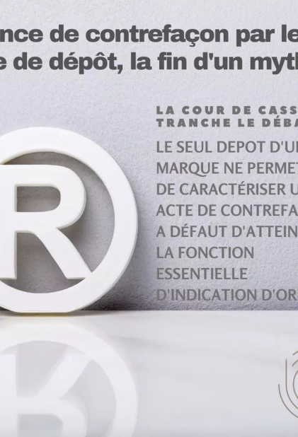 Absence de contrefaçon par le seul acte de dépôt d'une marque
