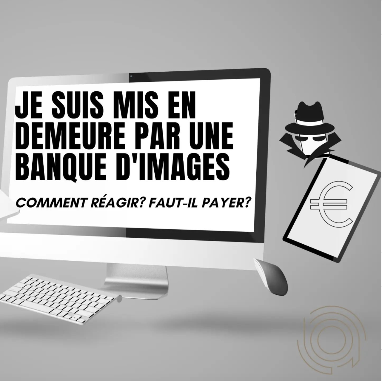 Mise en demeure par une banque d’images Mise en demeure par une banque d’images